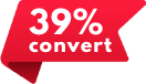 19% convert