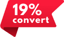 19% convert